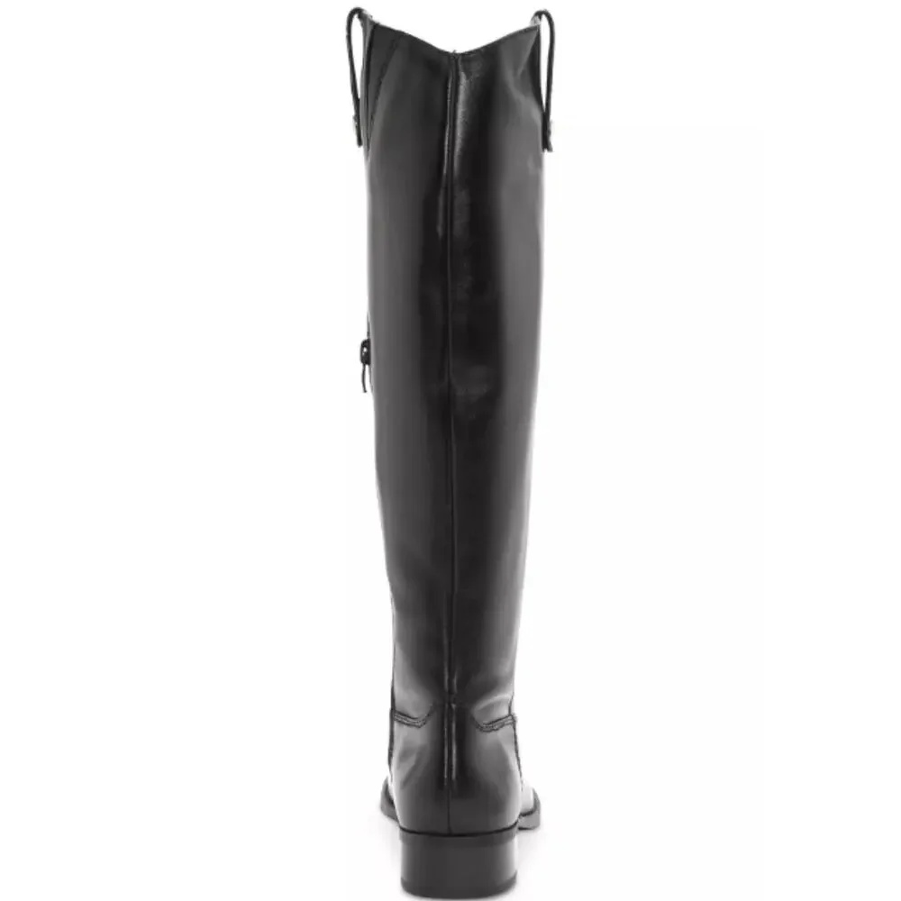 NEW I.N.C. International Concepts Fawne Wide-Calf Leather Knee High Boots 8M